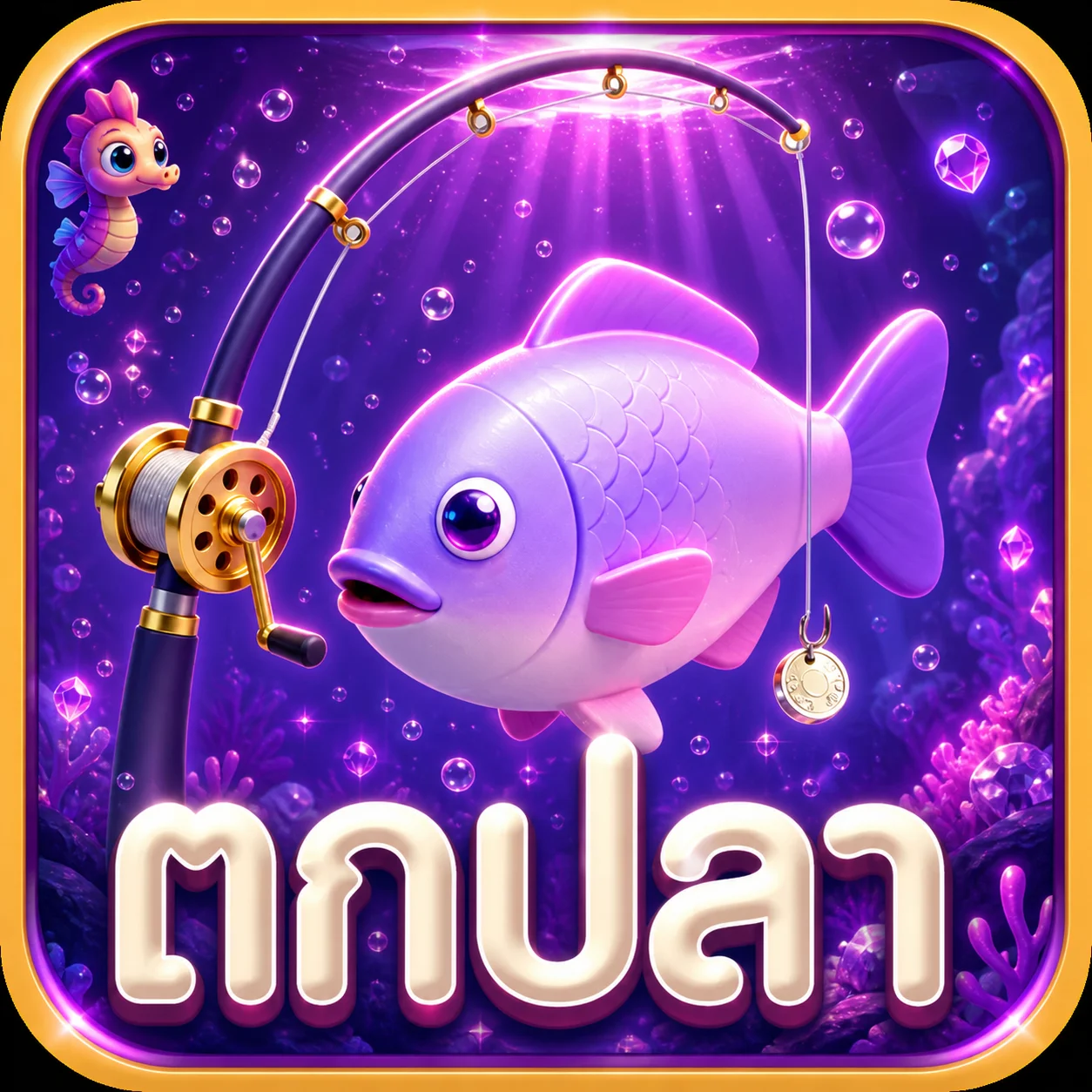 การ์ดเกมตกปลา THWIN พร้อมตัวละครแฟนตาซี